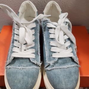 Blue Platform Sneakers
